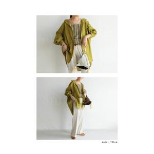 リネンシャツ シャツ レディース トップス 長...の詳細画像4