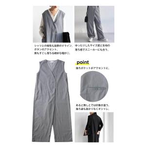 オールインワン サロペット レディース きれい...の詳細画像4