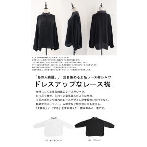 レース襟シャツ シャツ レディース トップス ...の詳細画像1