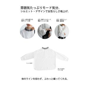 レース襟シャツ シャツ レディース トップス ...の詳細画像4