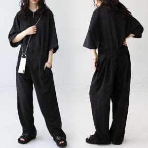 オールインワン レディース 半袖 ロング 無地 送料無料・再再販。メール便不可