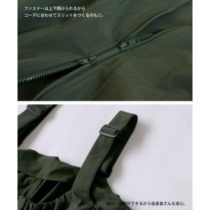 シャーリング サロペワンピ ワンピース レディ...の詳細画像4