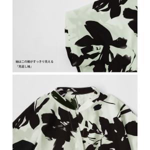 花柄 スキッパーシャツ シャツ レディース ト...の詳細画像5