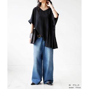 ブラウス レディース トップス 半袖 プリーツ...の詳細画像5