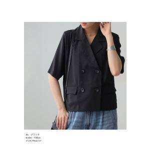 ショートスリーブジャケット ジャケット レディ...の詳細画像2
