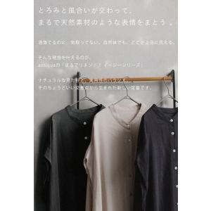 リネンライク シャツワンピース レディース ロ...の詳細画像5
