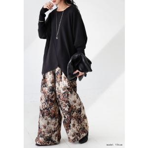 変形 デザインニット レディース 長袖 アシメ...の詳細画像3