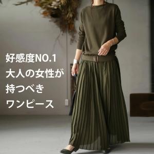 プリーツワンピ ワンピース レディース 長袖 送料無料・再再販。メール便不可