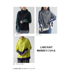 配色ニット ニット レディース トップス 長袖...の詳細画像3
