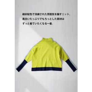 配色ニット ニット レディース トップス 長袖...の詳細画像4