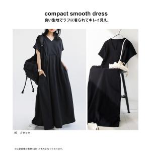 ワンピース レディース 半袖 ロング 無地 綿...の詳細画像2