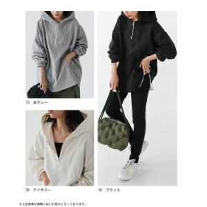 ハーフジップトップス レディース トップス 長...の詳細画像2