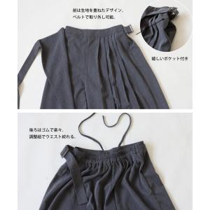 ハーフプリーツカフェパンツ パンツ レディース...の詳細画像4