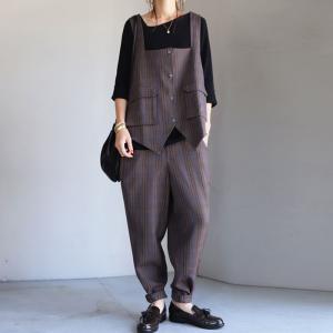 ベスト レディース トップス セットアップ チェック