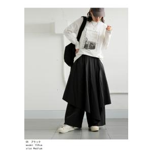 巻きスカート風パンツ パンツ レディース ボト...の詳細画像3