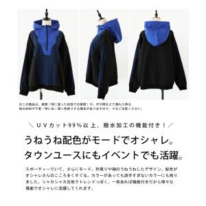 ハーフジップトップス レディース トップス 長...の詳細画像1