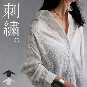 大人気！再入荷予定あり!ペイズリー刺繍シャツ シャツ