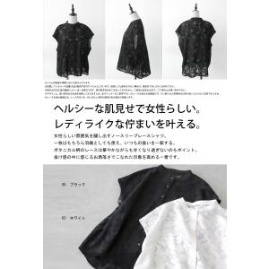 レースシャツ シャツ レディース トップス ノ...の詳細画像1