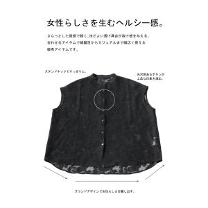 レースシャツ シャツ レディース トップス ノ...の詳細画像4