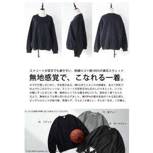NBA公式 ロゴ刺繍 スウェット メンズ 綿1...の詳細画像1