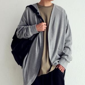 トップス カーディガン 長袖 メンズ ワッフル 綿 ワッフルカーディガン・再再販。不可