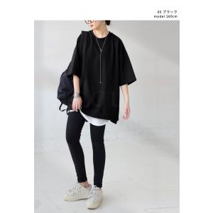 ポンチ半袖Tシャツ Tシャツ レディース トッ...の詳細画像3