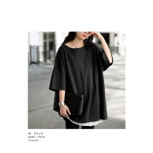 密肌 Tシャツ レディース 半袖 透けない 無...の詳細画像3