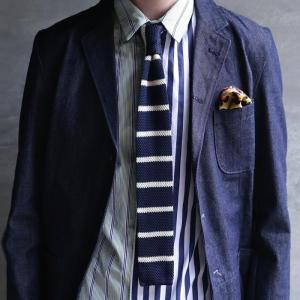 ハズシのネクタイで、こなれをアピール・再再販。不可