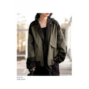レイヤード風ジャケット ジャケット レディース...の詳細画像2