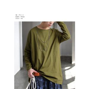 コットンロンT ロンT レディース トップス ...の詳細画像4