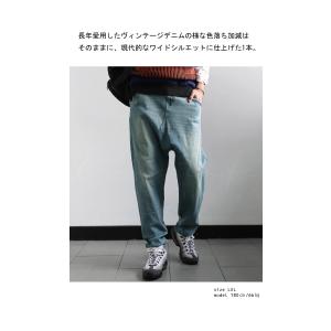 サルエルデニムパンツ メンズ ボトムス デニム...の詳細画像2