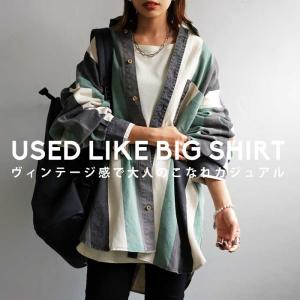 ビッグストライプシャツ シャツ レディース トップス