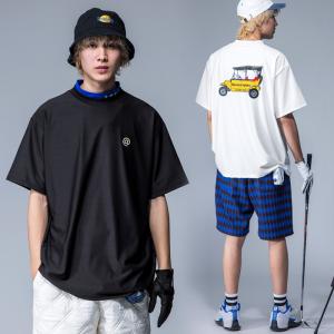 RUFFLOG ラフロッグ ハーフジップ 半袖ジャケット ブラック系 M ゴルフ