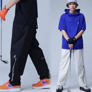 大人気！再入荷予定あり!ANTIQUA GOLF×STCH ロゴパンツ パンツ メンズ 送料無料・再再販。100ptメール便可【Z】 父の日