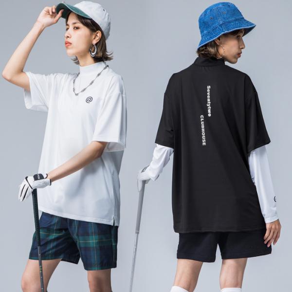 大人気！03番のみ再入荷予定あり！ANTIQUA GOLF×STCH ロゴTシャツ レディース 送料...