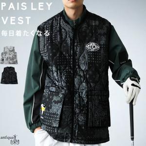 ANTIQUA GOLF×STCH 中綿ベスト メンズ 送料無料・メール便不可｜antiqua(アンティカ)