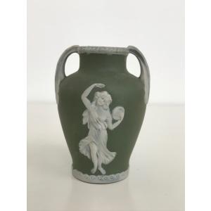 花瓶　ウェッジウッドスタイル【アンティーク】陶器 (256)｜antiquefondue