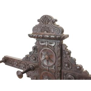 ホールスタンド イギリス アンティーク家具 彫...の詳細画像1