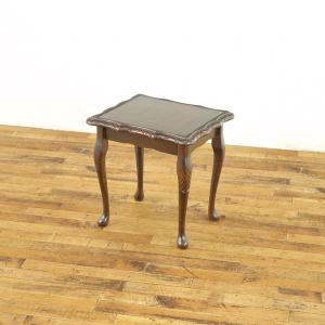 スモールテーブル 　幅40×奥34×高40cm　小ぶり　猫脚　サイドテーブル　ディスプレイ台　イギリス　アンティークフレックス　57363a｜antiquesflex