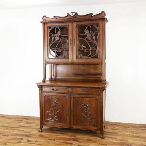 希少！大迫力のキャビネット☆フランスアンティーク家具 収納棚