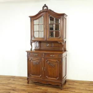 アンティークキャビネット キャビネット 彫刻 アンティーク家具 フランス 葡萄彫刻キャビネット1900年頃 フランスアンティーク家具 アール