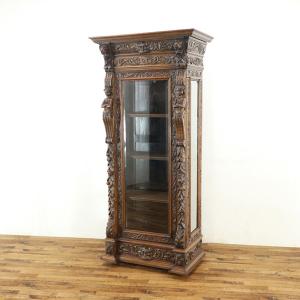 アールヌーヴォー キャビネット 芸術性の高いデザイン 繊細な彫刻 収納