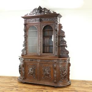 葡萄彫刻キャビネット1900年頃 フランスアンティーク家具 アール