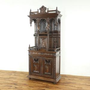 葡萄彫刻キャビネット1900年頃 フランスアンティーク家具 アール