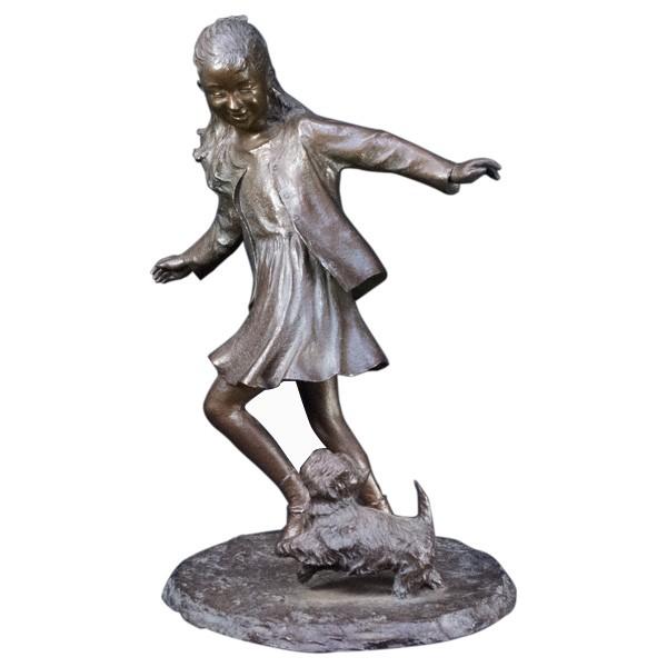 大道寺光弘 フレンズ  [たわむれ」  ブロンズ像　