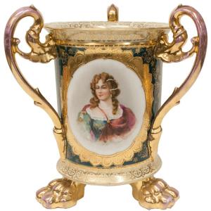 マイセン マイセン（MEISSEN）金彩 花柄 カップ＆ソーサー