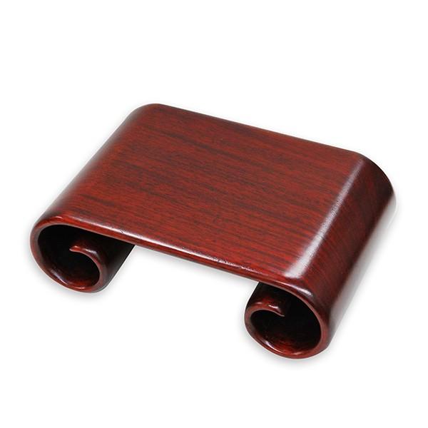 香炉台　唐木　紫檀　巻足