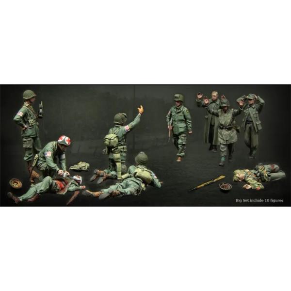 ミリタリー 兵士10体 1/35スケール ミニチュア 戦死 負傷 戦場 レジン 樹脂 未塗装 未組み...