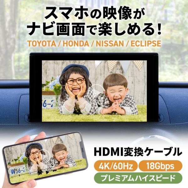 カーナビ用 HDMI 変換ケーブル ホンダ VXU-197SWi Eタイプ Aタイプ 1.5m ミラ...