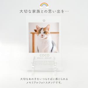 ペット 位牌 アクリル 写真入り メモリアル ...の詳細画像1